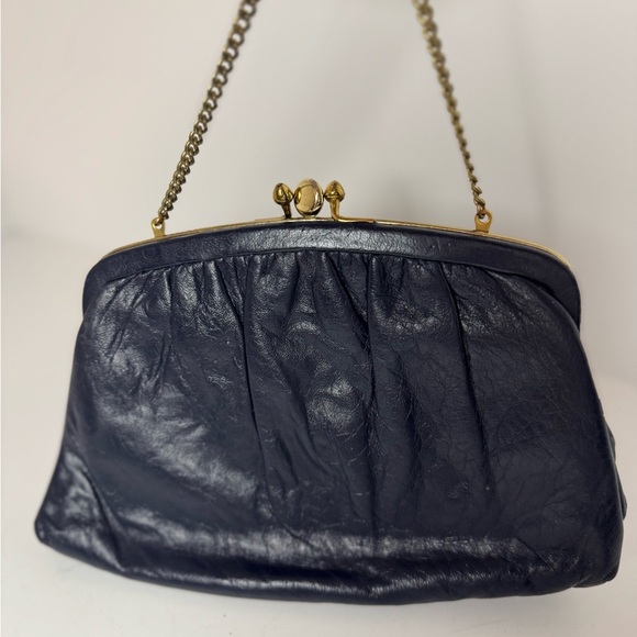 Ande Blue Leather Clutch - Picture 8 of 8